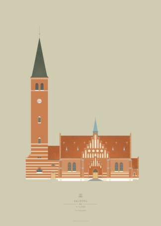 Aalborg Plakat | Vor Frelser Kirke | Aalborg - Byen Vi Elsker